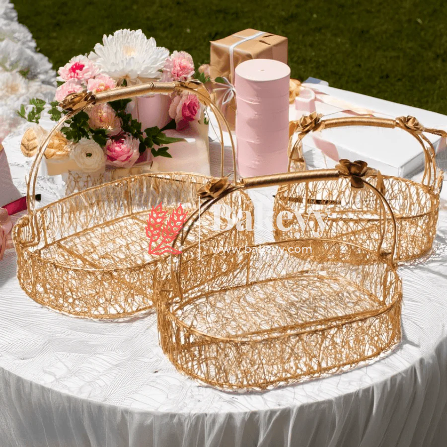 Decorative Oval Shape hamper basket